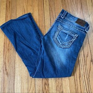 BKE Buckle Stella Slim Boot Denim Jeans Women's Size 26L 31x24.5 Ankle Crop